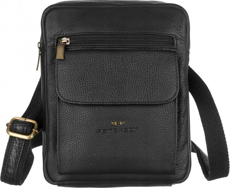 Listonoszka skórzana Peterson [DH] PTN-PR-100-NDM czarny