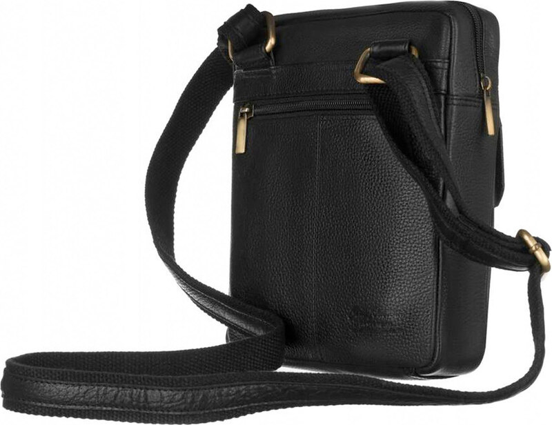 Listonoszka skórzana Peterson [DH] PTN-PR-100-NDM czarny