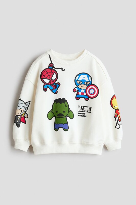 H&M - Bluza z nadrukiem - Biały