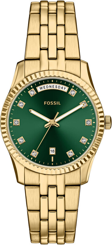 Fossil Zegarek Scarlette ES5460 Złoty