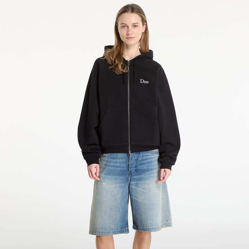 Bluza DIME Classic Small Logo Zip Hoodie UNISEX Black XXL