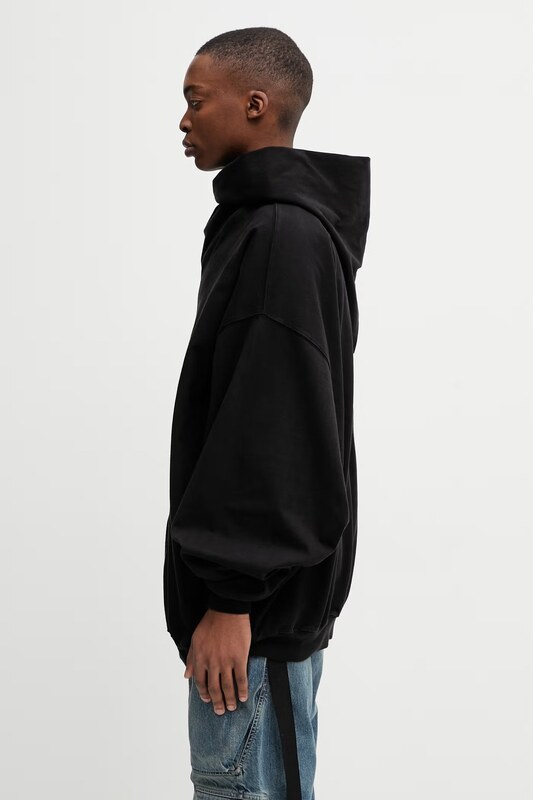 Rick Owens DRKSHDW Mountain Hun bluza rozpinana z kapturem bawełniana męska