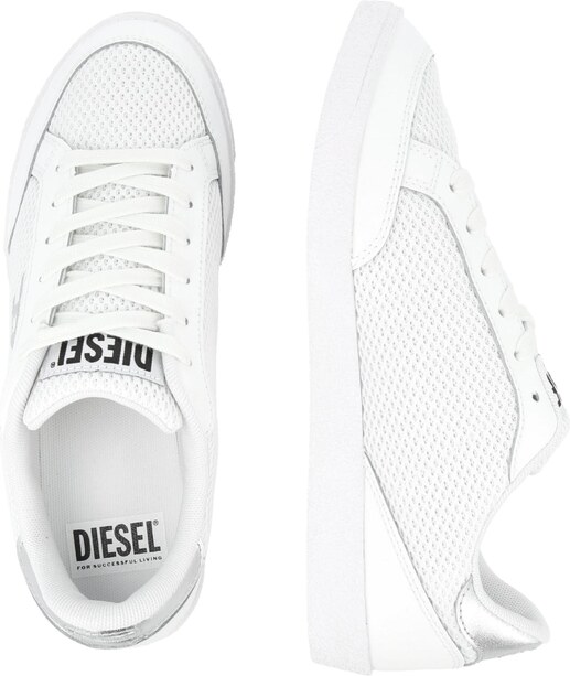DIESEL Sneakersy niskie srebrny / biały