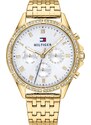 TOMMY HILFIGER Zegarek analogowy złoty / biały