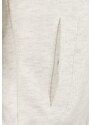 URBAN CLASSICS Ladies Inset College Sweat Jacket - lightgrey/white