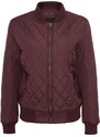 Urban Classics Kurtka przejściowa 'Diamond Quilt' ciemnoczerwony