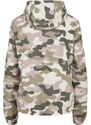 URBAN CLASSICS Ladies Camo Pull Over Jacket - duskrose camo
