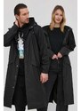 Rains kurtka 18360 Longer Jacket kolor czarny przejściowa 18360.01-Black