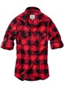 Damska koszula Brandit Amy Flanell Shirt GIRLS - czarno-czerwona