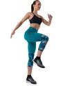 Damskie legginsy fitness 3/4 Kilpi SOLAS-W turkusowe