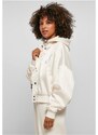 Ladies Starter Satin College Jacket - palewhite