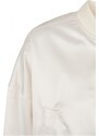 Ladies Starter Satin College Jacket - palewhite