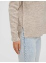Vero Moda Sweter "Lefile" w kolorze piaskowym