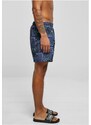Męskie szorty kąpielowe Urban Classics Pattern Swim Shorts - navy bandana aop