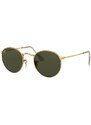 Ray-Ban okulary przeciwsłoneczne ROUND METAL męskie kolor złoty 0RB3447
