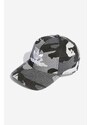 adidas Originals czapka z daszkiem bawełniana Camo Baseball Cap kolor szary wzorzysta IB9195-SZARY