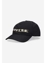 Rick Owens czapka z daszkiem kolor czarny z aplikacją DA02B4478.MUEM2-Black