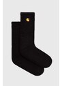 Carhartt WIP skarpetki Chase Socks kolor czarny I029421-MISTY.THIS