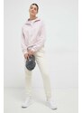 New Balance bluza bawełniana damska kolor różowy gładka WT31501SOI-SOI
