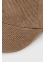 Norse Projects czapka z daszkiem sztruksowa Wide Wale Corduroy Sports Cap kolor beżowy gładka N80-0131-0966