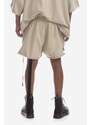 Rick Owens szorty bawełniane kolor beżowy DU01C6374.BEIGE-BEIGE