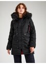 ALPHA INDUSTRIES Kurtka zimowa czerwony / czarny / biały