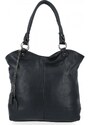 Uniwersalne Torebki Damskie XL firmy Hernan Shopper Bag Czarna