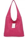 Uniwersalne Torebki Damskie Shopper Bag firmy Hernan HB0141 Fuksjowa