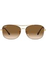 Ray-Ban okulary przeciwsłoneczne 0RB3799 kolor brązowy