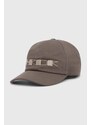 Rick Owens czapka z daszkiem i torba kolor brązowy z aplikacją