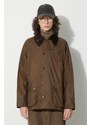 Barbour kurtka Bedale Wax Jacket męska kolor brązowy przejściowa MWX0018