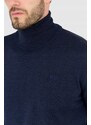 LA MARTINA Granatowy sweter męski z golfem, Wybierz rozmiar XL