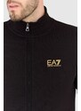 EA7 Emporio Armani EA7 Dres czarny ze złotym logo, Wybierz rozmiar XXL