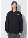 The North Face bluza Essential męska kolor czarny z aplikacją NF0A7ZJAJK31