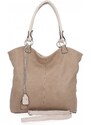 Torebka Uniwersalna Shopper Bag Hernan HB0150 Ciemno Beżowa