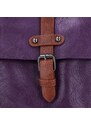Plecak Damski w Stylu Vintage firmy Herisson 1452A511 Ciemno Fioletowy