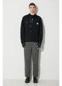 Carhartt WIP kurtka jeansowa Michigan Coat męska kolor czarny przejściowa I031519.0