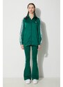 adidas Originals spodnie dresowe Flared kolor zielony z aplikacją IN6320