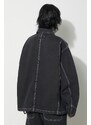 Carhartt WIP kurtka jeansowa OG Michigan Coat damska kolor czarny przejściowa I031923.8906