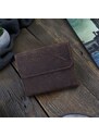 Mały skórzany portfel damski paolo peruzzi t-11-br