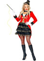 Carnival Party 5-częściowy kostium "Zirkusdirektor" w kolorze czerwono-czarnym