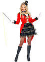 Carnival Party 5-częściowy kostium "Zirkusdirektor" w kolorze czerwono-czarnym