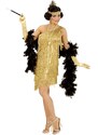 Carnival Party 3-częściowy kostium "Flapper" w kolorze złotym