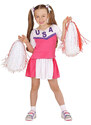 Carnival Party Sukienka kostiumowa "Cheerleader" w kolorze biało-różowym