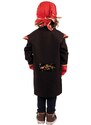 Party x People 3-częściowy kostium "Pirat Will" w kolorze czarno-czerwonym