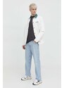Dickies kurtka jeansowa HERNDON JACKET męska kolor beżowy przejściowa DK0A4YQM