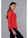 J STYLE Klasyczna koszula damska czerwona (HH039-5)