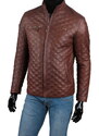 CARLO MONTI ARM216 - Męska kurtka skórzana pikowana z lekkim ociepleniem DORJAN
