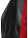 AUR450 - Rockowa ramoneska skórzana z czerwoną podszewką DORJAN