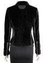 SOF450 - Ramoneska damska z czarnego kożucha naturalnego DORJAN